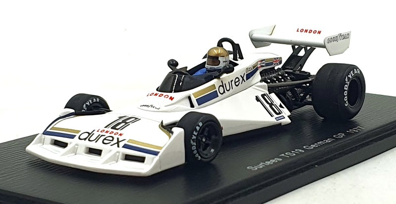 Spark 1/43 Scale S4011 - F1 Surtees TS19 #18 German GP 1977 - Schuppan