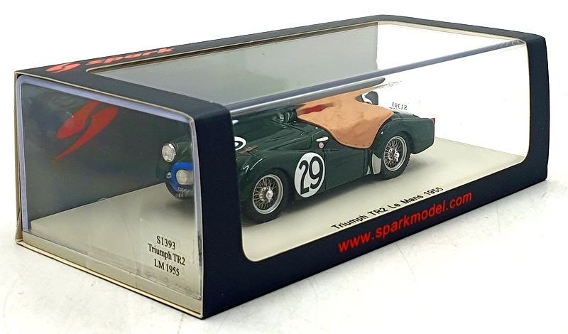 Spark 1/43 Scale S1393 - Triumph TR2 #29 Le Mans 1955 - Hadley/Richardson