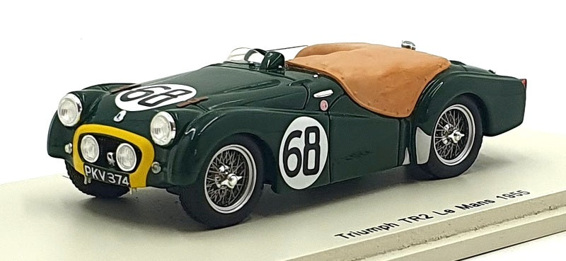 Spark 1/43 Scale S1394 - Triumph TR2 #68 Le Mans 1955 - Brooke/Morris/Goodall