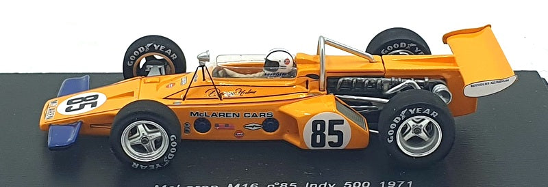 Spark 1/43 Scale S3139 - McLaren M16 #85 Indy 500 1971 - Hulme