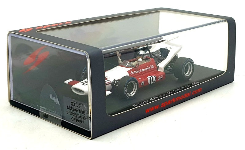Spark 1/43 Scale S3127 - F1 McLaren M7B #10 5th French GP 1969 - Elford