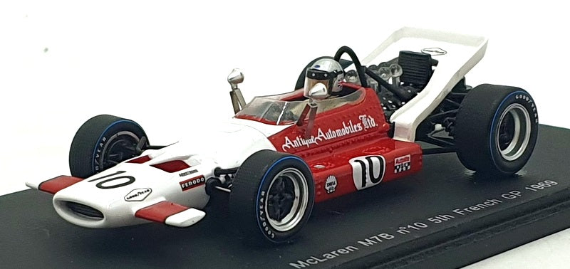 Spark 1/43 Scale S3127 - F1 McLaren M7B #10 5th French GP 1969 - Elford