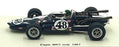 Spark 1/43 Scale S4256 - Eagle MK3 #48 Indy 500 1967 - Rindt