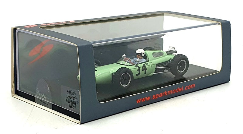 Spark 1/43 Scale S2139 - F1 Lotus 24 #34 British GP 1962 - Gregory