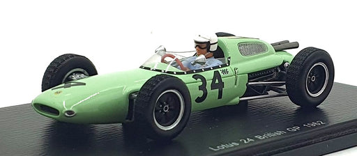 Spark 1/43 Scale S2139 - F1 Lotus 24 #34 British GP 1962 - Gregory