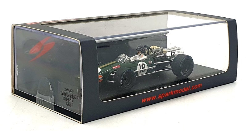 Spark 1/43 Scale S4779 - F1 Brabham BT24 #18 Dutch GP 1968 - Gurney