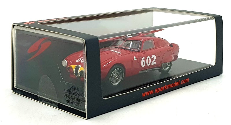 Spark 1/43 Scale S3681 - Alfa Romeo 6C 3000CM #602 2nd Mille Miglia 1953 - Sala