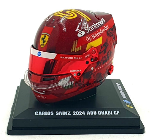 Look Smart 1/5 Scale LSHEL018 - F1 Ferrari Helmet Carlos Sainz Abu Dhabi GP 2024