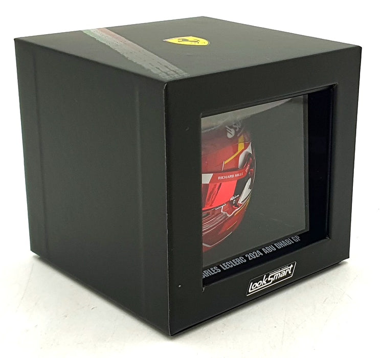 Look Smart 1/5 Scale LSHEL017 F1 Ferrari Helmet LeClerc #16 Abu Dhabi GP 2024