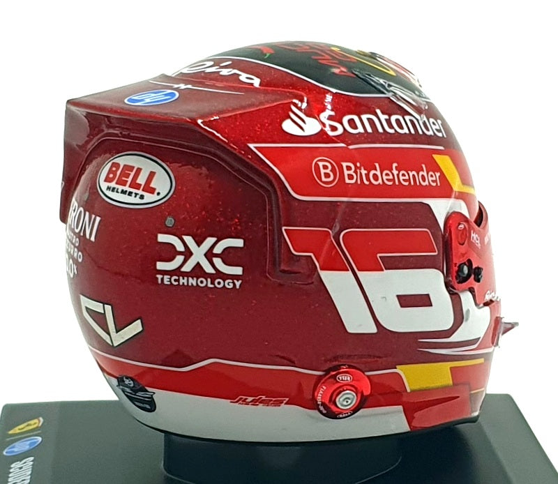 Look Smart 1/5 Scale LSHEL017 F1 Ferrari Helmet LeClerc #16 Abu Dhabi GP 2024