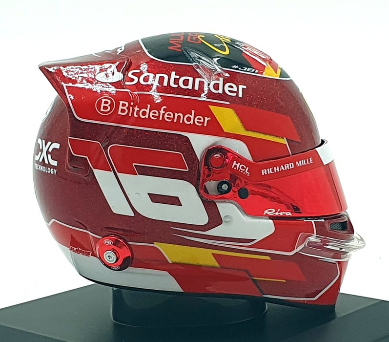 Look Smart 1/5 Scale LSHEL017 F1 Ferrari Helmet LeClerc #16 Abu Dhabi GP 2024