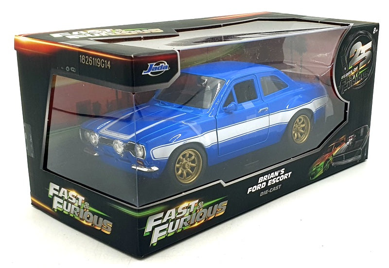 Jada 1/24 Scale 99572 - Fast & Furious Brian's Ford Escort - Blue