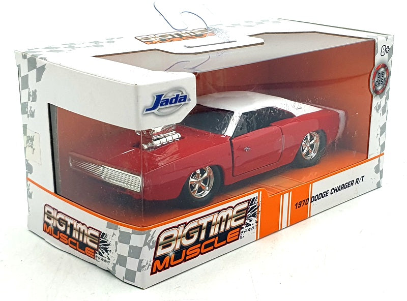 Jada 1/32 Scale 24073 - 1970 Dodge Charger R/T - Red/White
