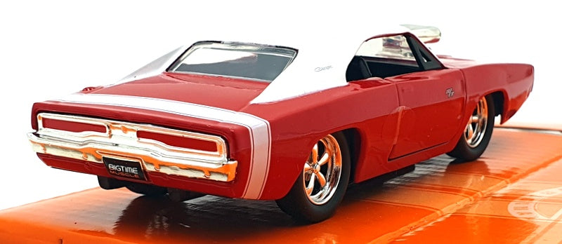 Jada 1/32 Scale 24073 - 1970 Dodge Charger R/T - Red/White