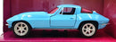 Jada 1/32 Scale 34852 - 1966 Chevrolet Corvette Pink Slips - Blue