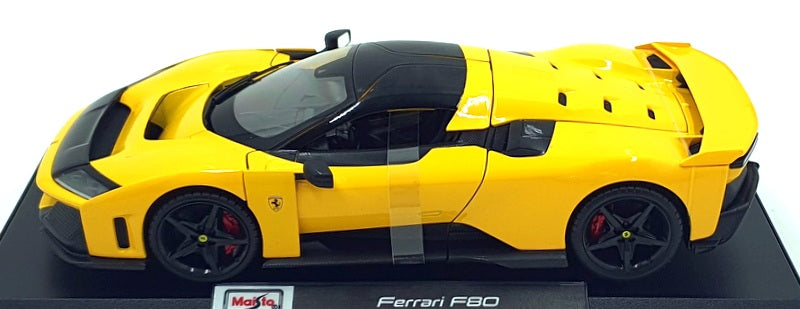 Maisto 1/18 Scale Diecast 46629 - Ferrari F80 - Yellow