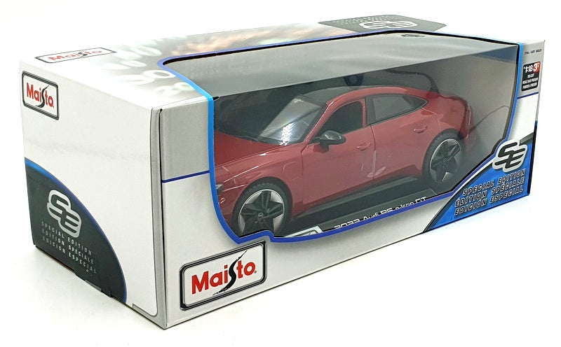 Maisto 1/18 Scale Diecast 46629 - 2022 Audi RS e-tron GT - Met. Red
