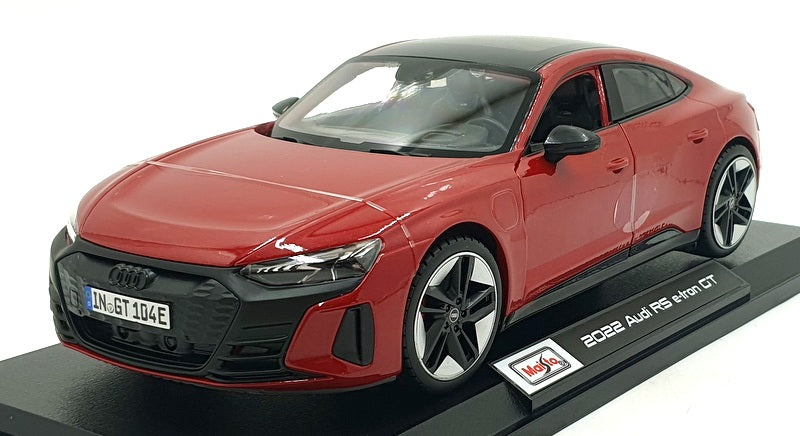 Maisto 1/18 Scale Diecast 46629 - 2022 Audi RS e-tron GT - Met. Red