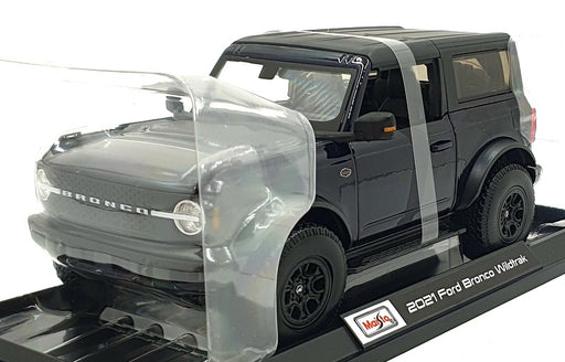 Maisto 1/18 Scale Diecast 46629 - 2021 Ford Bronco Wildtrak - Black