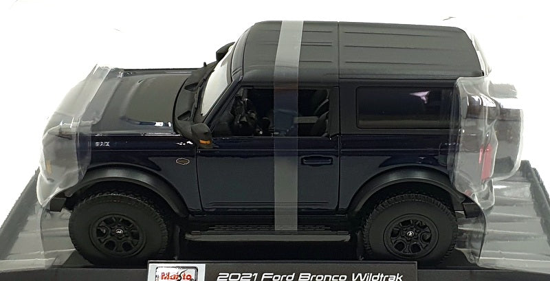 Maisto 1/18 Scale Diecast 46629 - 2021 Ford Bronco Wildtrak - Black