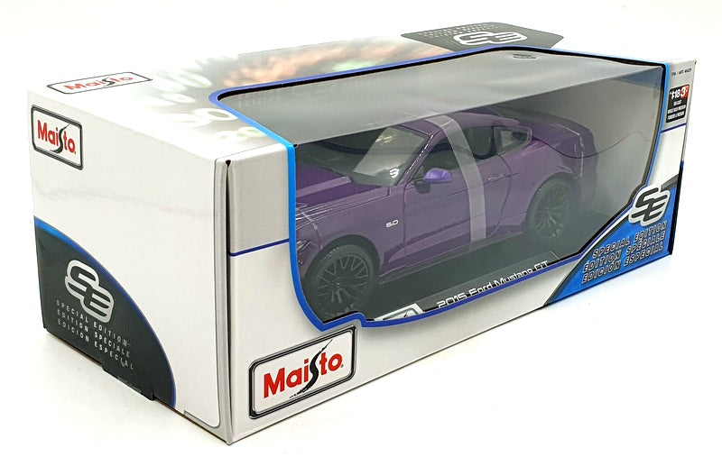 Maisto 1/18 Scale Diecast 46629 - 2015 Ford Mustang GT - Purple