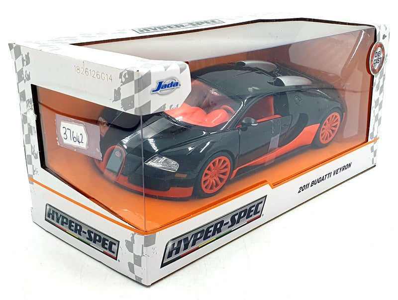 Jada 1/24 Scale 37642 - 2011 Bugatti Veyron - Black/Orange