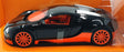 Jada 1/24 Scale 37642 - 2011 Bugatti Veyron - Black/Orange