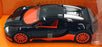 Jada 1/24 Scale 37642 - 2011 Bugatti Veyron - Black/Orange