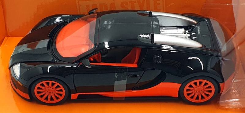 Jada 1/24 Scale 37642 - 2011 Bugatti Veyron - Black/Orange