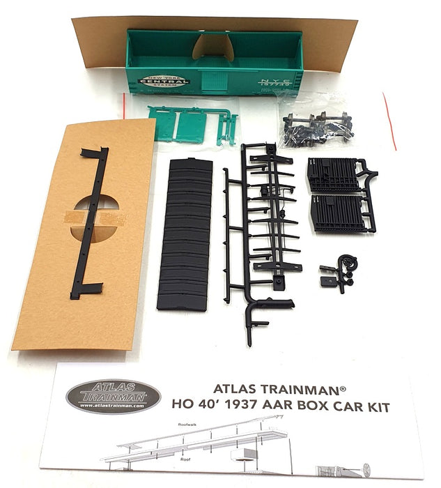 Atlas HO Scale Train Kit 21 000 060 - 1937 AAR 40' Box Car NY Central Rd 157749