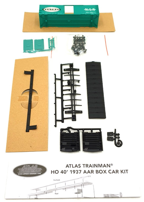 Atlas HO Scale Train Kit 21 000 061 - 1937 AAR 40' Box Car NY Central Rd 157812