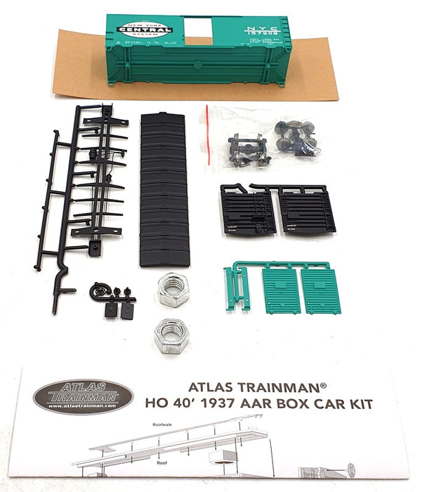 Atlas HO Scale Train Kit 20 004 683 - 1937 AAR 40' Box Car NY Central Rd 157908