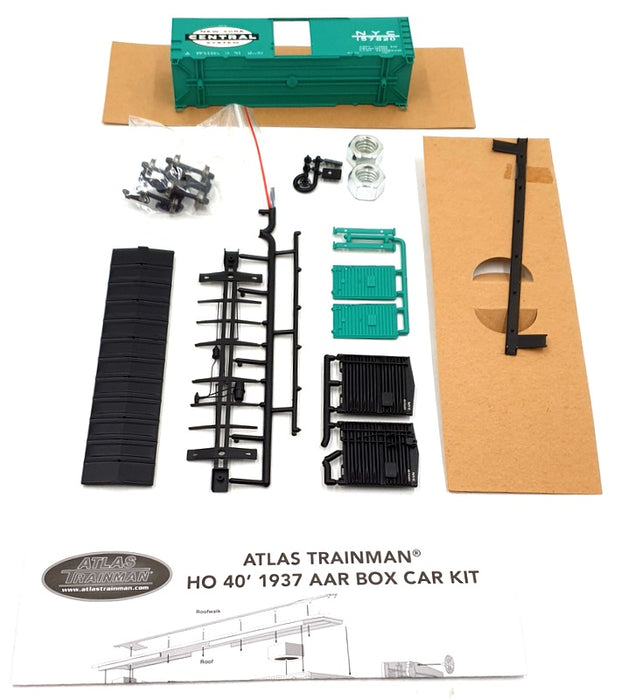 Atlas HO Scale Train Kit 20 004 682 - 1937 AAR 40' Box Car NY Central Rd 157820