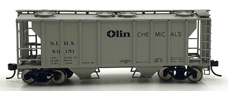 Atlas HO (1/87) Scale 17191 PS-2 Covered Hopper Olin Chemicals (NIHX) Road 80151