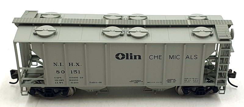 Atlas HO (1/87) Scale 17191 PS-2 Covered Hopper Olin Chemicals (NIHX) Road 80151