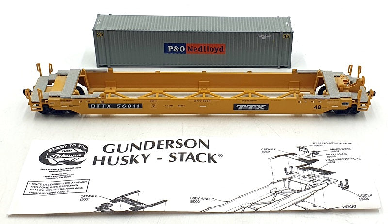 Athearn HO (1/87) Scale 7254 Husky Stack TTX #56811