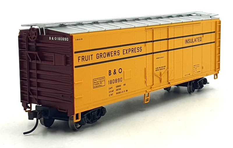 Atlas HO (1/87) Scale 20 001 619 40' Plug Door Box Car Fruit Growers B&O 180890