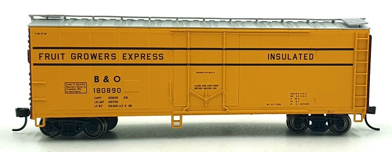 Atlas HO (1/87) Scale 20 001 619 40' Plug Door Box Car Fruit Growers B&O 180890