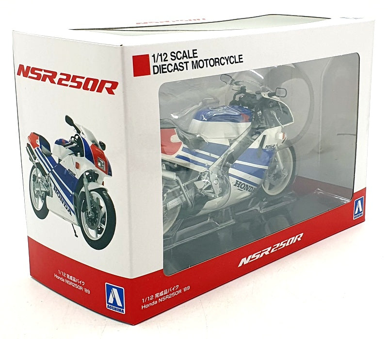 Aoshima 1/12 Scale 11211-4200 - 1989 Honda NSR250R Motorbike - White