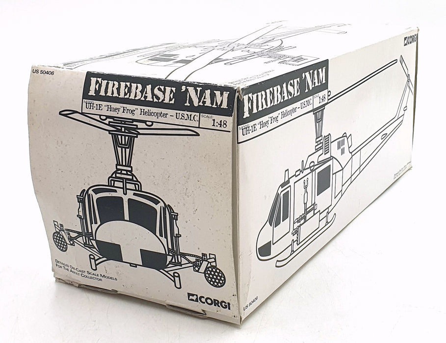 Corgi 1/48 Scale Diecast US50406 UH-1E Huey Frog Helicopter U.S.M.C Firebase NAM