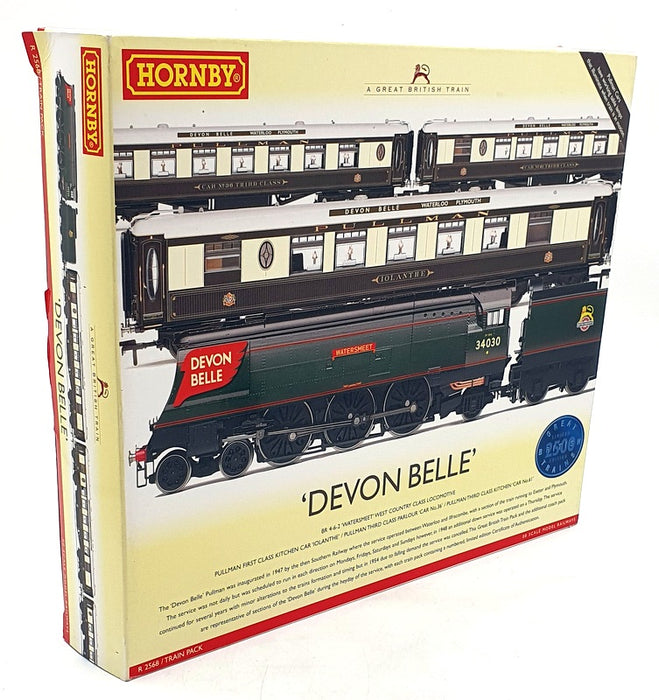 Hornby OO Gauge (1/76) R 2568 Devon Belle BR 4-6-2 Loco and Pullman Cars x3