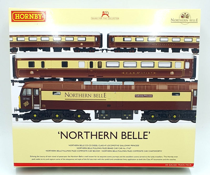 Hornby OO Gauge (1/76) R3134 Northern Belle Co-Co Diesel C 47 Pullman Cars x3