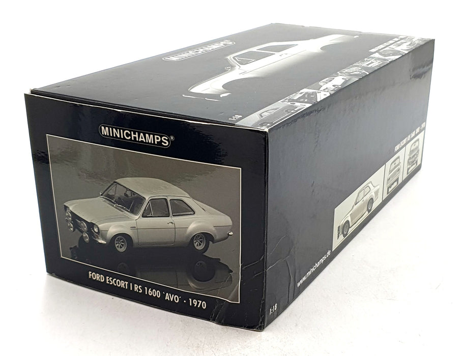 Minichamps 1/18 Scale 180 688100 - Ford Escort Mk1 RS 1600 AVO 1970 Silver