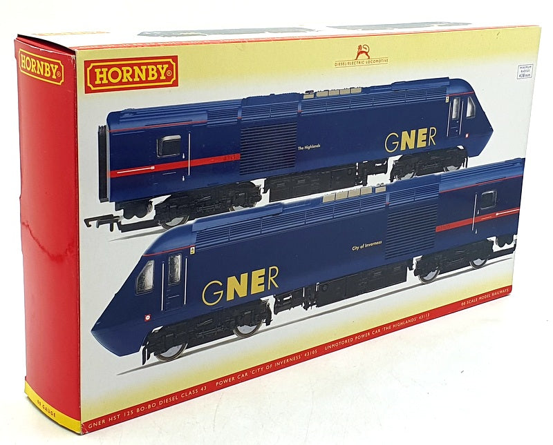 Hornby OO Gauge R 2703 - GNER HST 125 BO-BO Diesel C43 Car 43105 and 43113