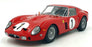 Kyosho 1/18 Scale 08438G - Ferrari 250 GTO 1962 Paris 1000km #1 3987GT - Red