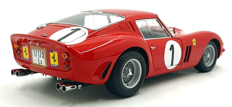 Kyosho 1/18 Scale 08438G - Ferrari 250 GTO 1962 Paris 1000km #1 3987GT - Red
