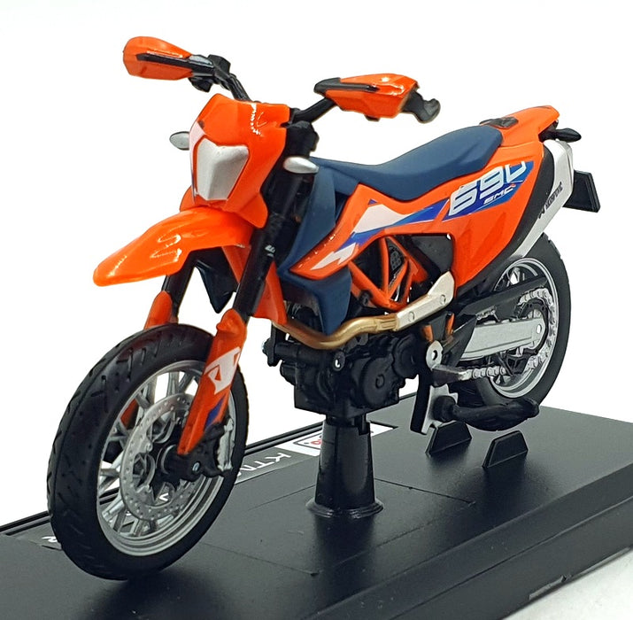 Maisto 1/18 Scale 34007-23092 - KTM 690 SMC R Motorbike - Orange