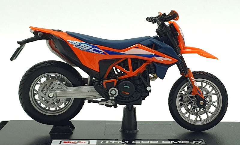 Maisto 1/18 Scale 34007-23092 - KTM 690 SMC R Motorbike - Orange