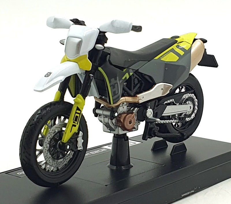 Maisto 1/18 Scale 39300-23091 - 2023 Husqvarna 701 Supermoto Motorbike