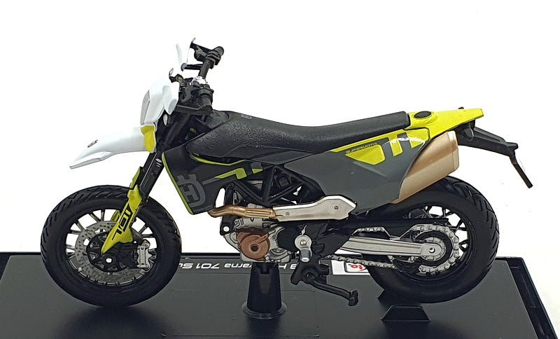 Maisto 1/18 Scale 39300-23091 - 2023 Husqvarna 701 Supermoto Motorbike